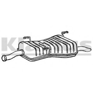 Глушитель выхлопных газов конечный KLARIUS PG469H