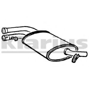 Средний глушитель выхлопных газов WALKER 01706