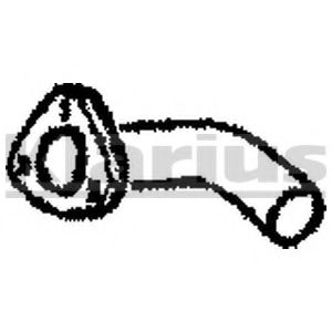 Труба выхлопного газа KLARIUS VW284T