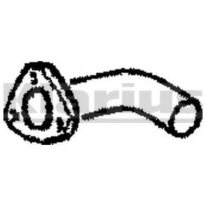 Труба выхлопного газа KLARIUS VW322L