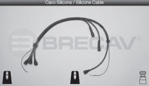 Комплект проводов зажигания BOUGICORD 7295