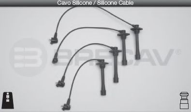 Комплект проводов зажигания BRECAV 33544