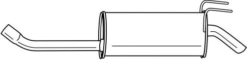 Глушитель выхлопных газов конечный SIGAM 13650