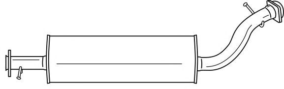 Средний глушитель выхлопных газов MTS 51180