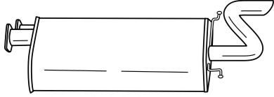 Глушитель выхлопных газов конечный SIGAM 34625