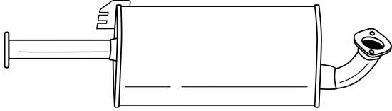 Средний глушитель выхлопных газов SIGAM 41402