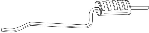 Глушитель выхлопных газов конечный TESH 260746