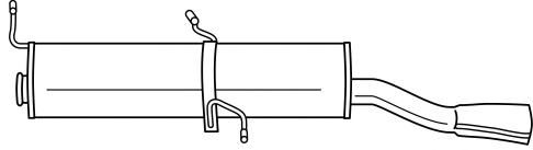 Глушитель выхлопных газов конечный SIGAM 45658