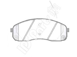 Комплект тормозных колодок, дисковый тормоз IPS Parts IBD-1K21