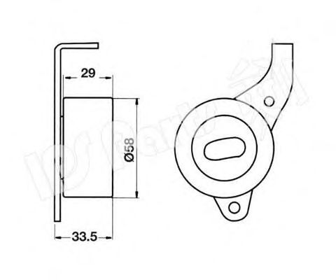 Устройство для натяжения ремня, ремень ГРМ IPS Parts ITB-6244