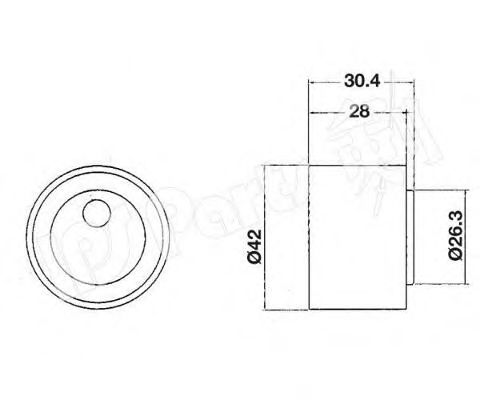 Устройство для натяжения ремня, ремень ГРМ IPS Parts ITB-6806
