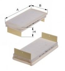 Фильтр, воздух во внутренном пространстве MFILTER K 992-2