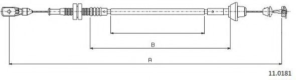 Тросик газа PEX 130320