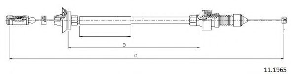 Тросик газа CABOR 11.1965