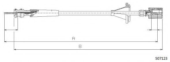 Тросик спидометра CABOR S07123