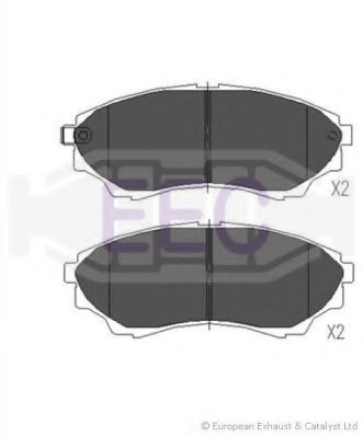 Комплект тормозных колодок, дисковый тормоз EEC BRP1470