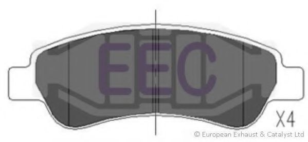 Комплект тормозных колодок, дисковый тормоз EEC BRP1589