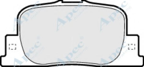 Комплект тормозных колодок, дисковый тормоз APEC braking PAD1235