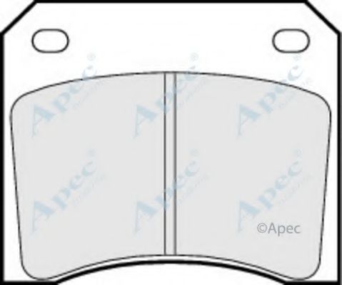 Комплект тормозных колодок, дисковый тормоз APEC braking PAD557