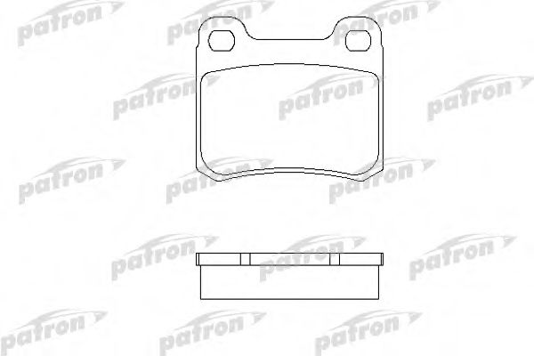 Комплект тормозных колодок, дисковый тормоз PATRON PBP979
