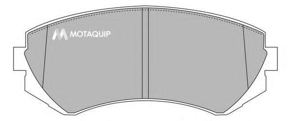 Комплект тормозных колодок, дисковый тормоз MOTAQUIP LVXL1004