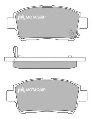 Комплект тормозных колодок, дисковый тормоз MOTAQUIP LVXL1012