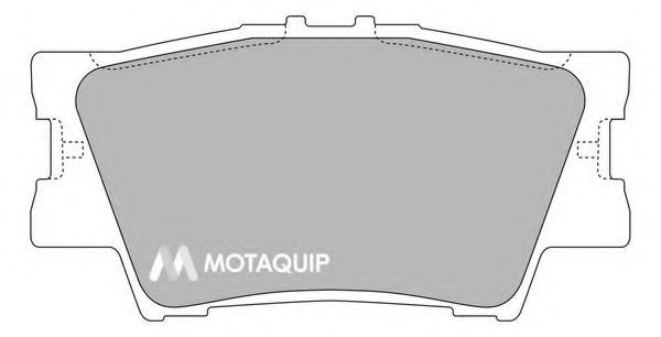 Комплект тормозных колодок, дисковый тормоз MOTAQUIP LVXL1307