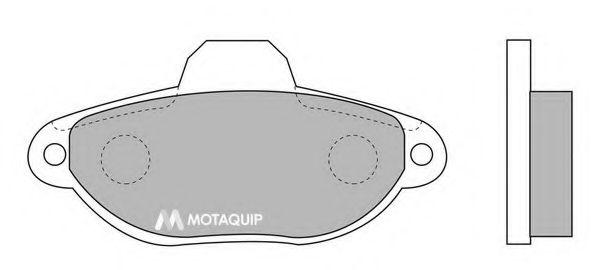 Комплект тормозных колодок, дисковый тормоз MOTAQUIP LVXL706