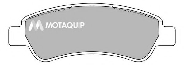 Комплект тормозных колодок, дисковый тормоз MOTAQUIP LVXL1341