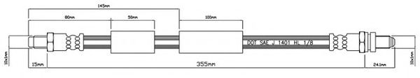 Тормозной шланг MOTAQUIP VBJ258