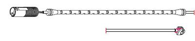 Сигнализатор, износ тормозных колодок CARRAB BRAKE PARTS 8105