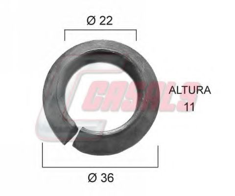 Уплотняющее кольцо, ступица колеса CASALS 21379