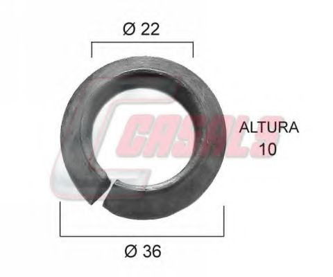 Уплотняющее кольцо, ступица колеса CASALS 21381