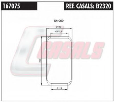 Кожух пневматической рессоры GOODYEAR 9082