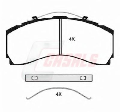 Комплект тормозных колодок, дисковый тормоз CASALS BKM246