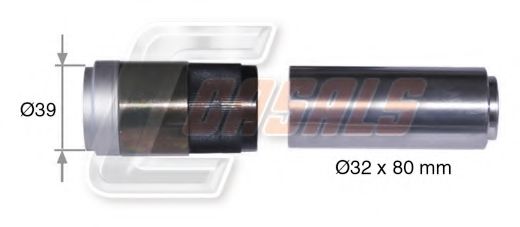 Ремкомплект, тормозной суппорт CASALS MD1003