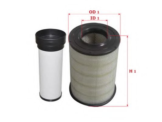 Воздушный фильтр SAKURA  Automotive A-7122-S