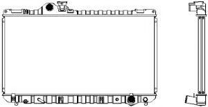 Радиатор, охлаждение двигателя SAKURA  Automotive 1271-0206