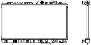 Радиатор, охлаждение двигателя SAKURA  Automotive 1320-0114