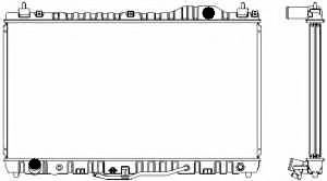 Радиатор, охлаждение двигателя SAKURA  Automotive 1461-0212A