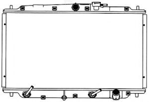 Радиатор, охлаждение двигателя SAKURA  Automotive 2211-1012