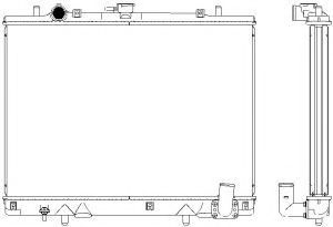 Радиатор, охлаждение двигателя SAKURA  Automotive 2323-1001