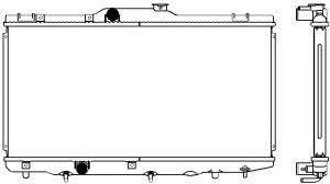 Радиатор, охлаждение двигателя SAKURA  Automotive 2462-1001