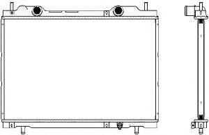 Радиатор, охлаждение двигателя SAKURA  Automotive 3151-1001