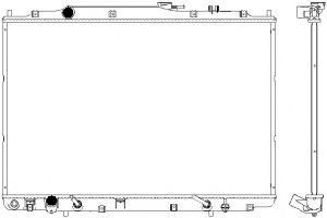 Радиатор, охлаждение двигателя SAKURA  Automotive 3211-1010