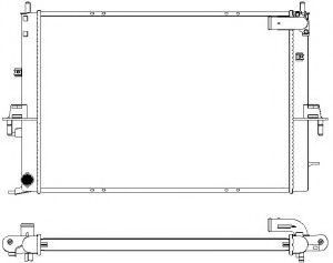 Радиатор, охлаждение двигателя SAKURA  Automotive 3261-1005