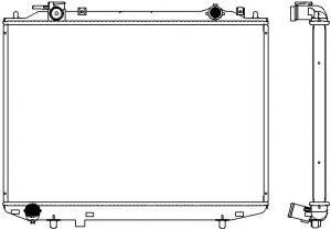 Радиатор, охлаждение двигателя SAKURA  Automotive 3301-1037