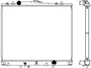 Радиатор, охлаждение двигателя SAKURA  Automotive 3321-1076