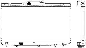 Радиатор, охлаждение двигателя SAKURA  Automotive 3461-1001
