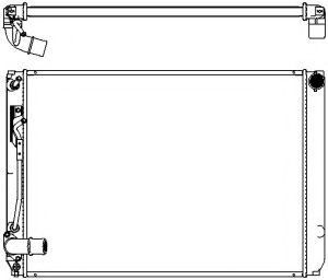Радиатор, охлаждение двигателя SAKURA  Automotive 3461-8512